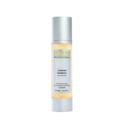 Dr. Derm Professional Почистваща пяна и пилинг за лице 100ml